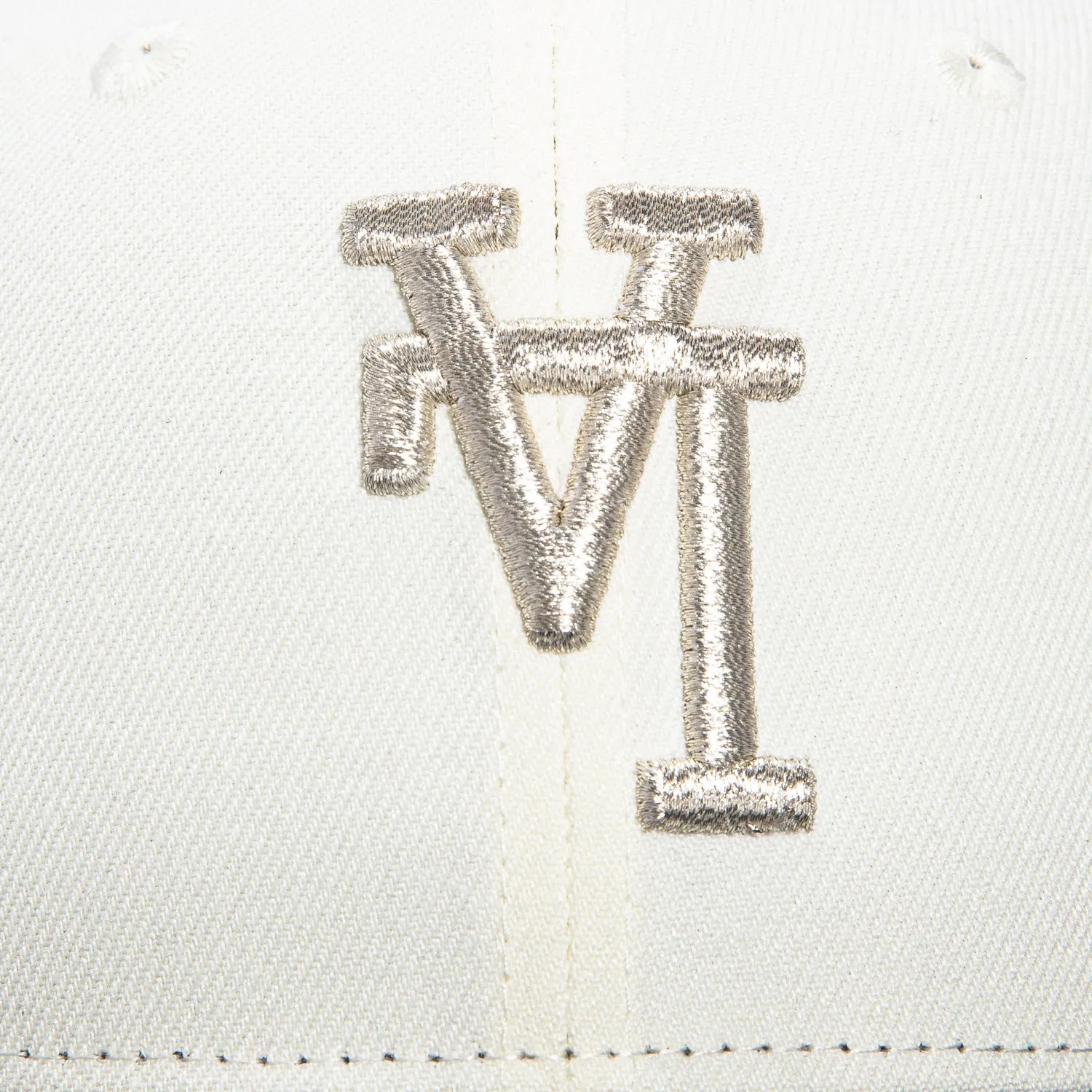 New Era 59Fifty Los Angeles Dodgers 2020 World Series Champions Patch Upside Down Hat - White, Black, Metallic Silver sold by Hat Club product image thumbnail 4