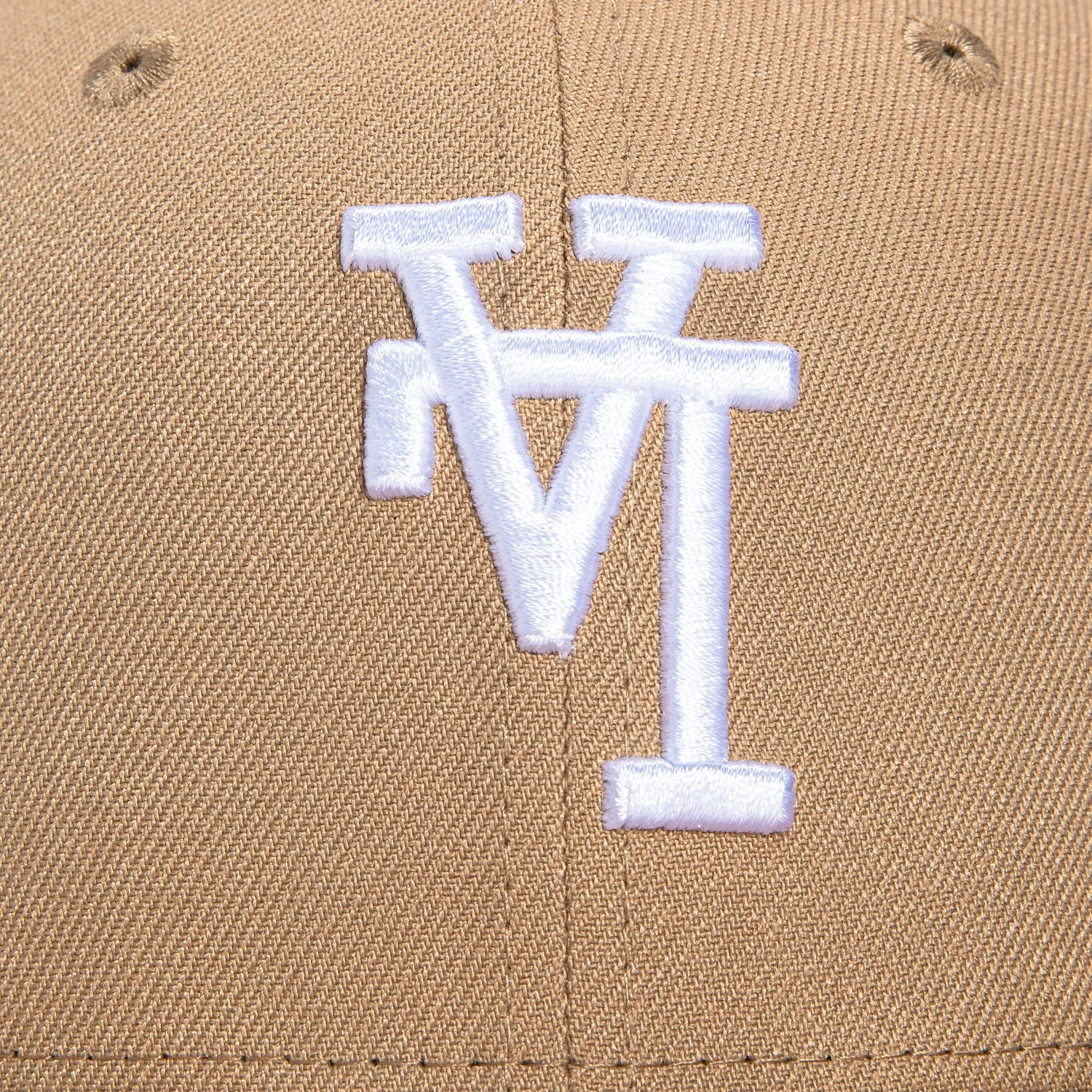 New Era 59Fifty Los Angeles Dodgers 60th Anniversary Stadium Patch Upside Down Hat - Tan, White sold by Hat Club product image thumbnail 4