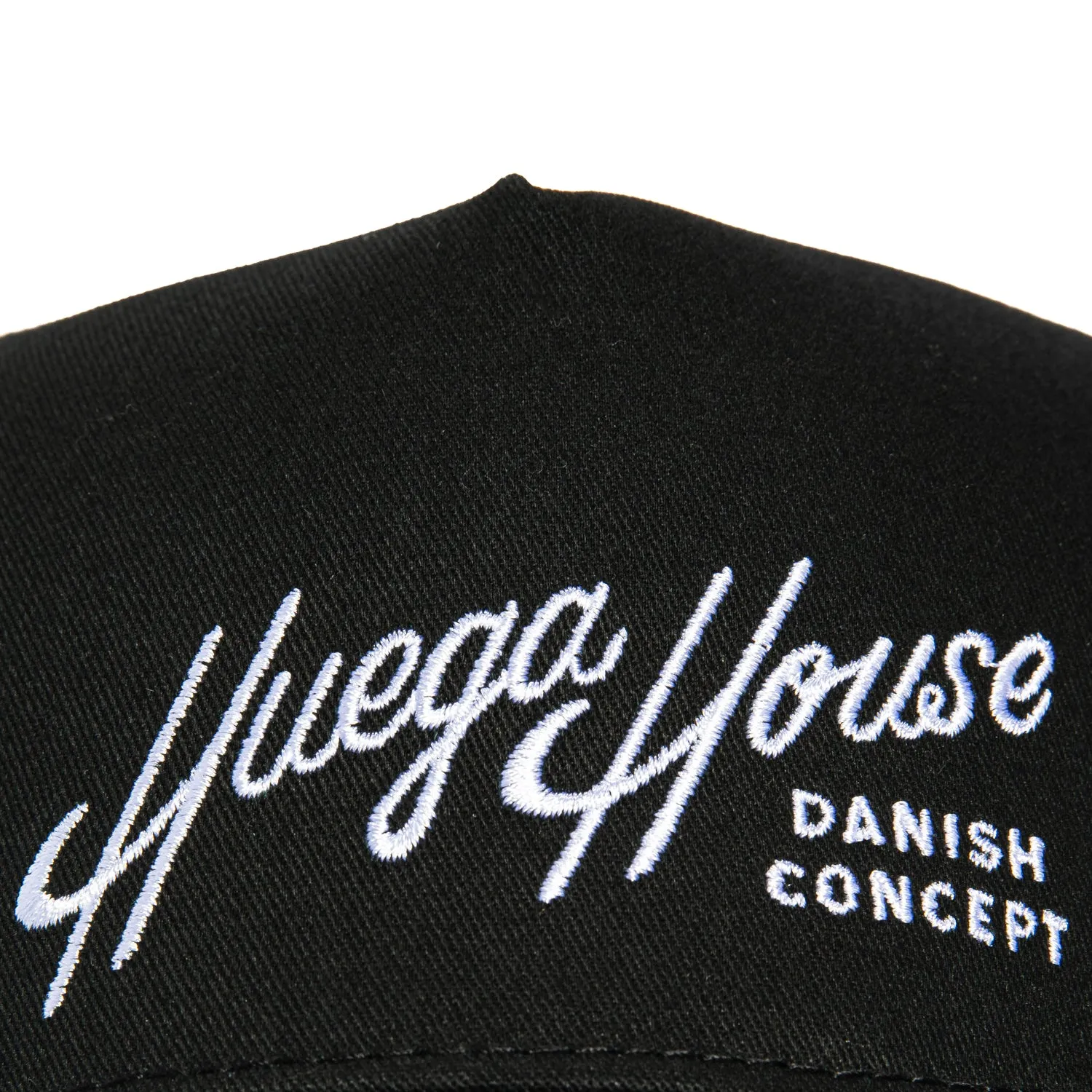 Huega House Retro Script Snapback Hat - Black sold by Hat Club product image thumbnail 3