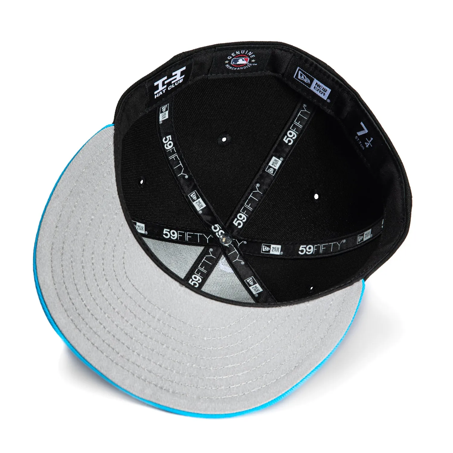 New Era 59Fifty Miami Marlins 2025 City Connect M Hat - Black, Neon Blue, Red sold by Hat Club product image thumbnail 2