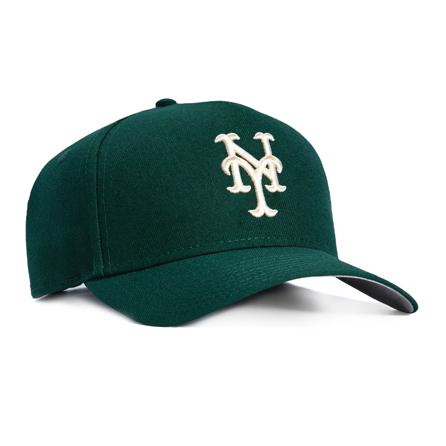 New Era 9Forty A-Frame New York Mets Snapback Hat - Green, Ivory sold by Hat Club