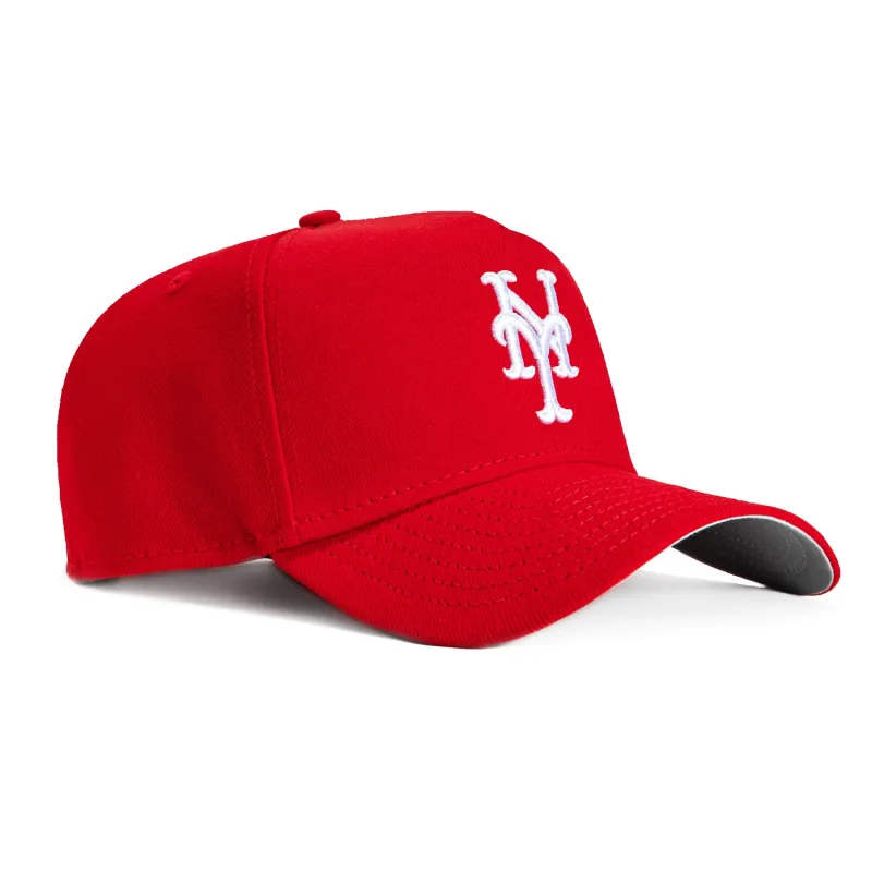 New Era 9Forty A-Frame New York Mets Snapback Hat - Red, White sold by Hat Club