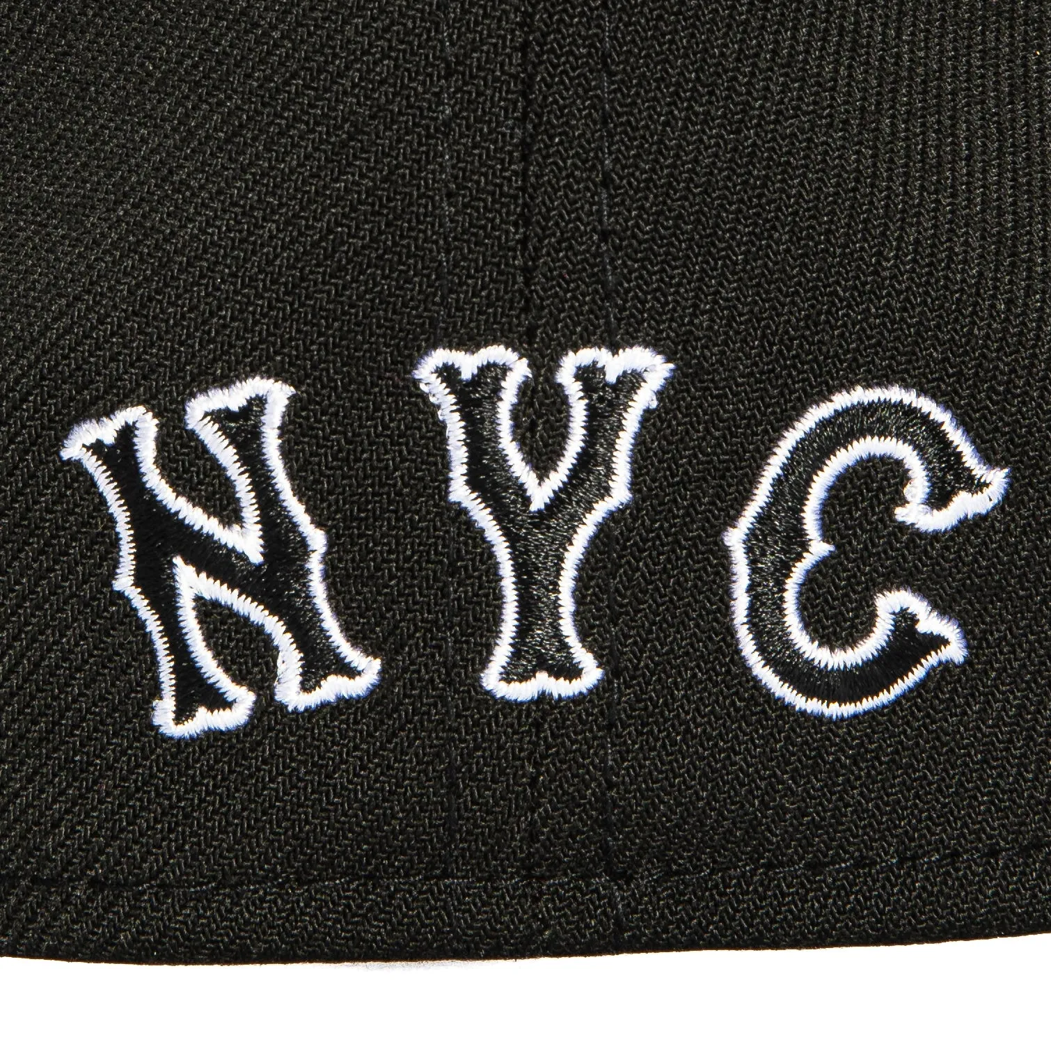 New Era 39Thirty New York Mets Stretch Fitted Hat - Black, White sold by Hat Club product image thumbnail 4