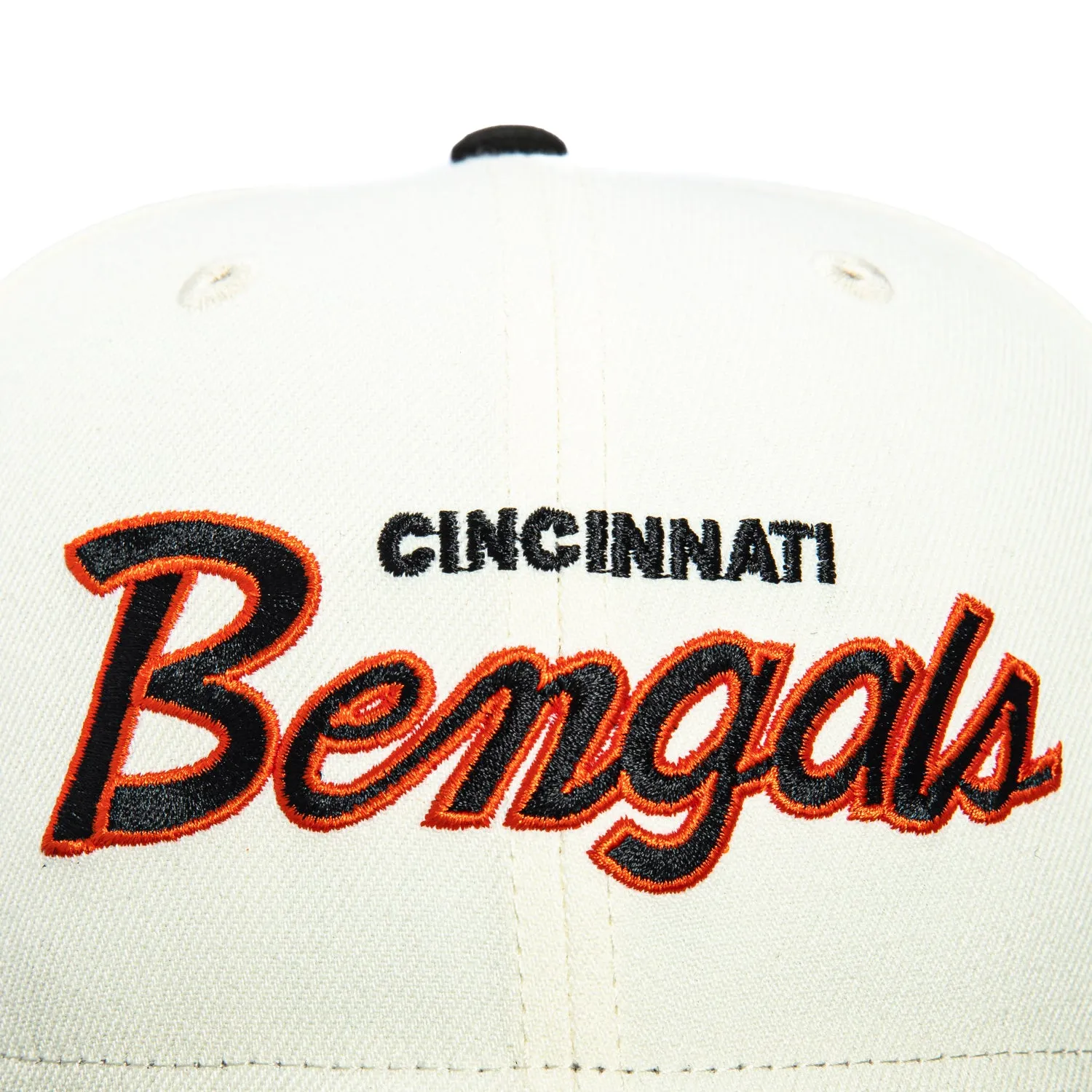 New Era 59Fifty Cincinnati Bengals Helmet Patch Script Hat - White, Black sold by Hat Club product image thumbnail 4