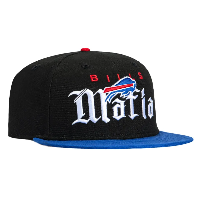 New Era 59Fifty Buffalo Bills Old English Bills Mafia Hat - Black, Royal sold by Hat Club