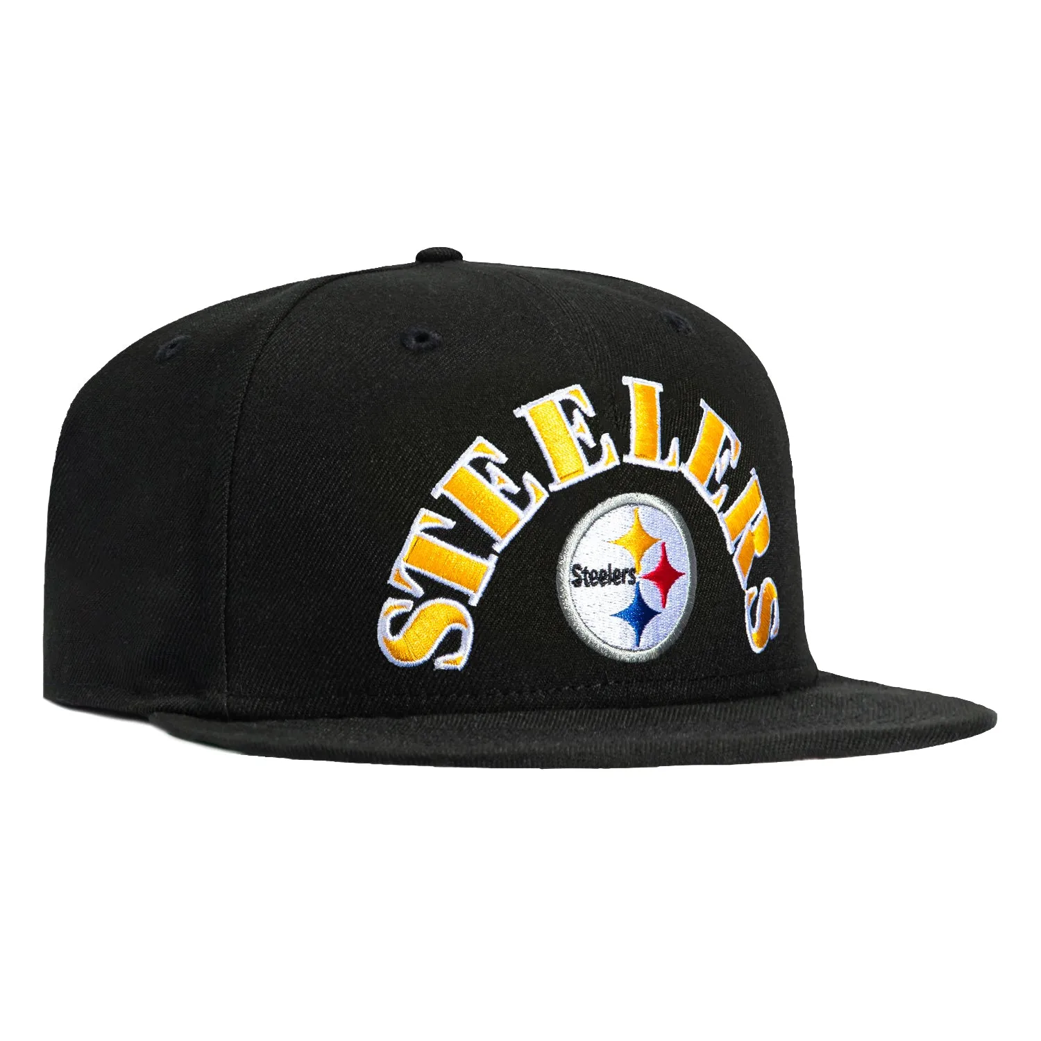 New Era 59Fifty Pittsburgh Steelers Old English Arch Hat - Black sold by Hat Club