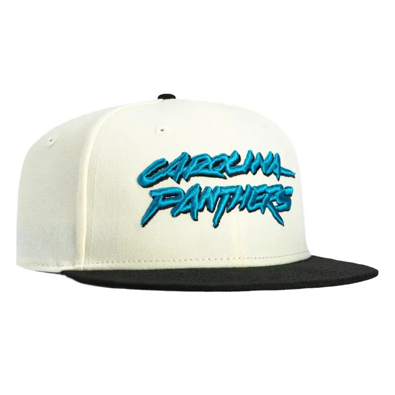New Era 59Fifty Carolina Panthers 1996 Word Hat - White, Black sold by Hat Club