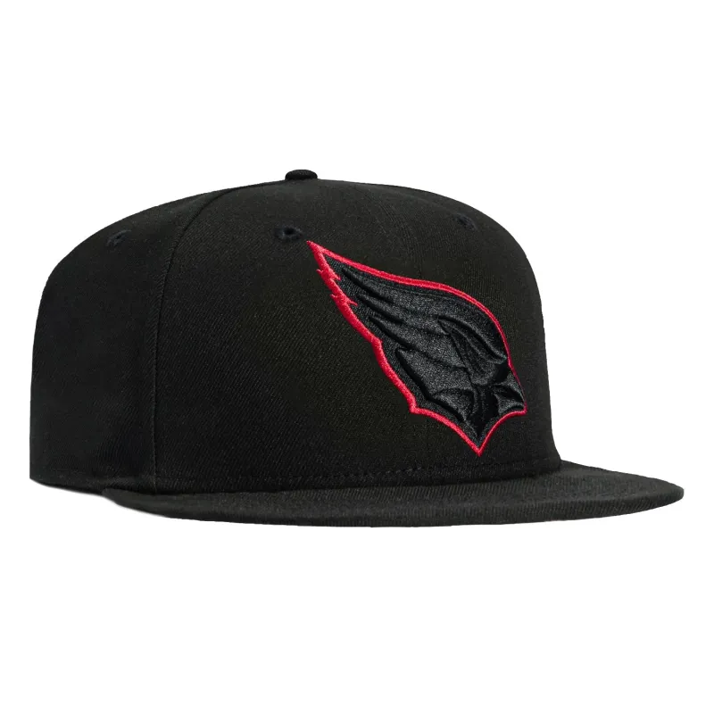 New Era 59Fifty Arizona Cardinals Outline Hat - Black, Black, Red sold by Hat Club