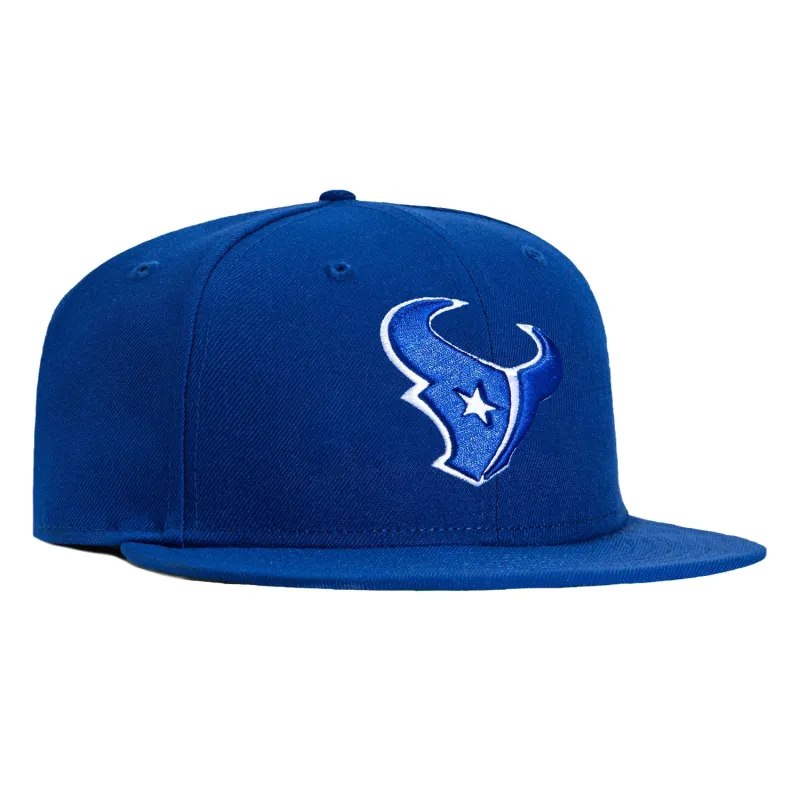 New Era 59Fifty Houston Texans Hat - Royal, White sold by Hat Club