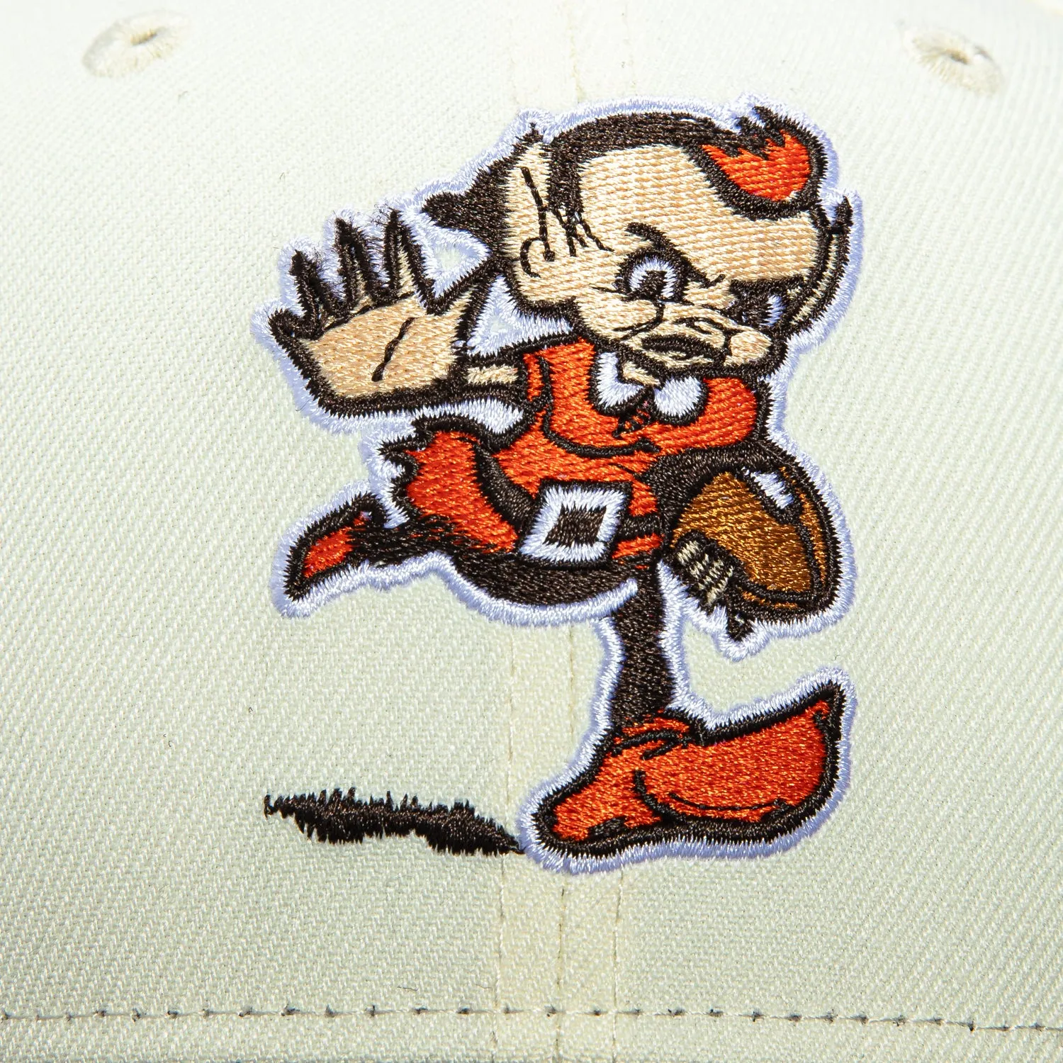 New Era 59Fifty Cleveland Browns Elf Hat - White, Brown sold by Hat Club product image thumbnail 4