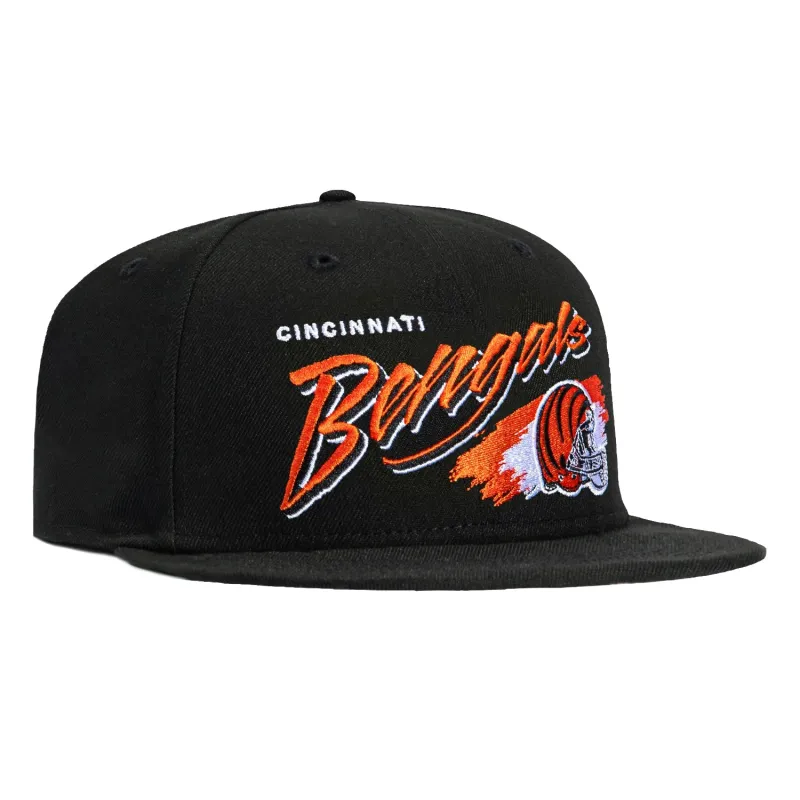 New Era 59Fifty Cincinnati Bengals Vintage Brush Hat - Black sold by Hat Club