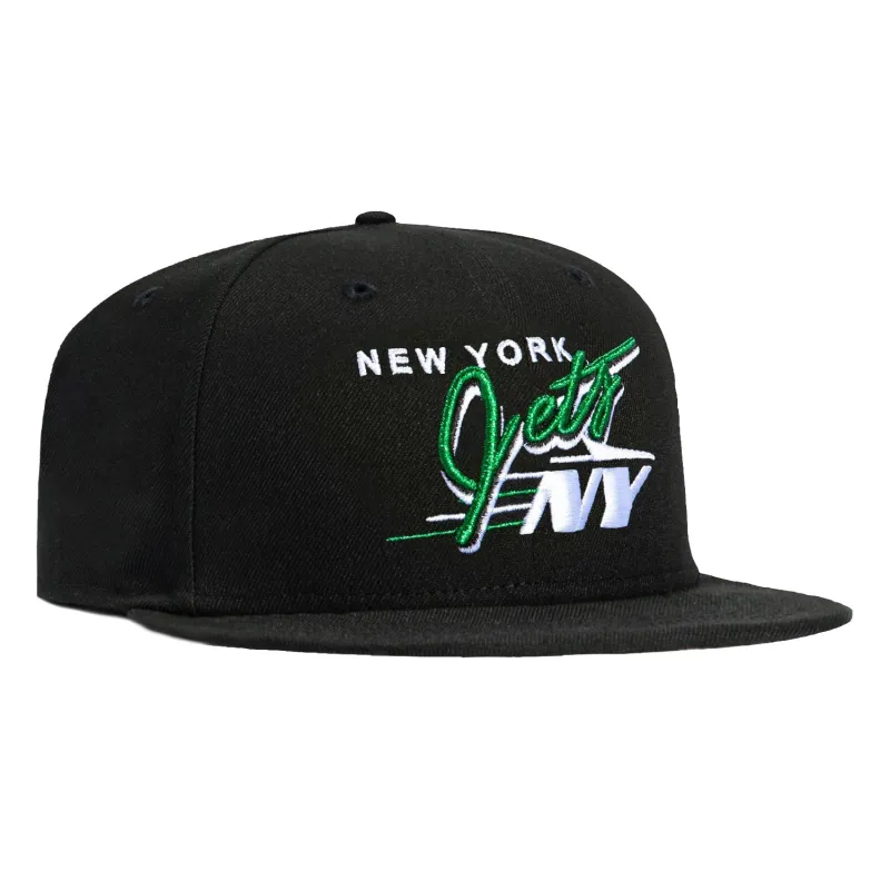 New Era 59Fifty New York Jets Vintage Logo Hat - Black sold by Hat Club