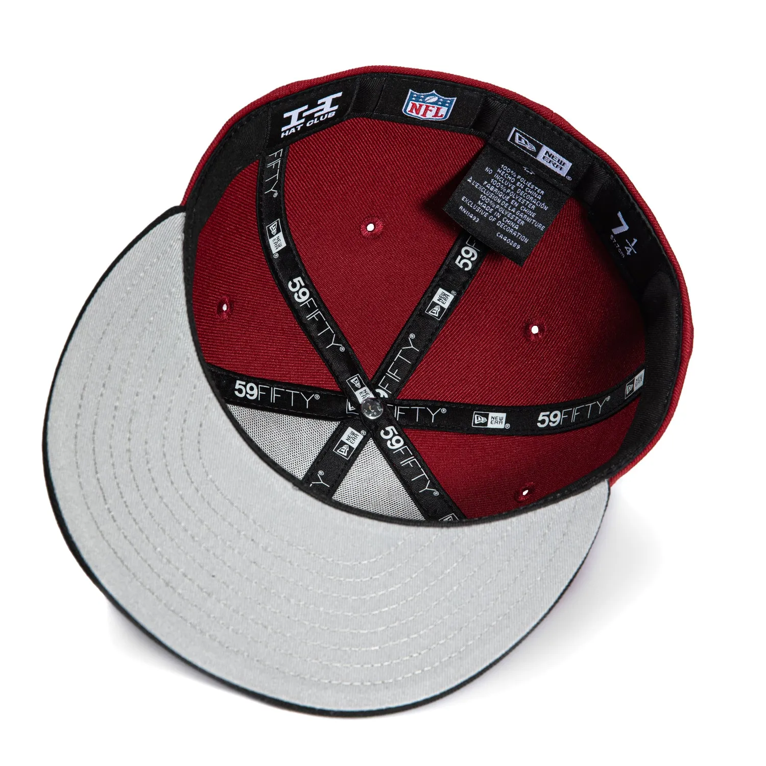New Era 59Fifty Washington Commanders Hat - Cardinal, Black sold by Hat Club product image thumbnail 2
