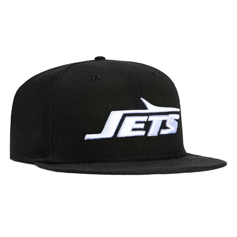 New Era 59Fifty New York Jets Word Hat - Black, White sold by Hat Club