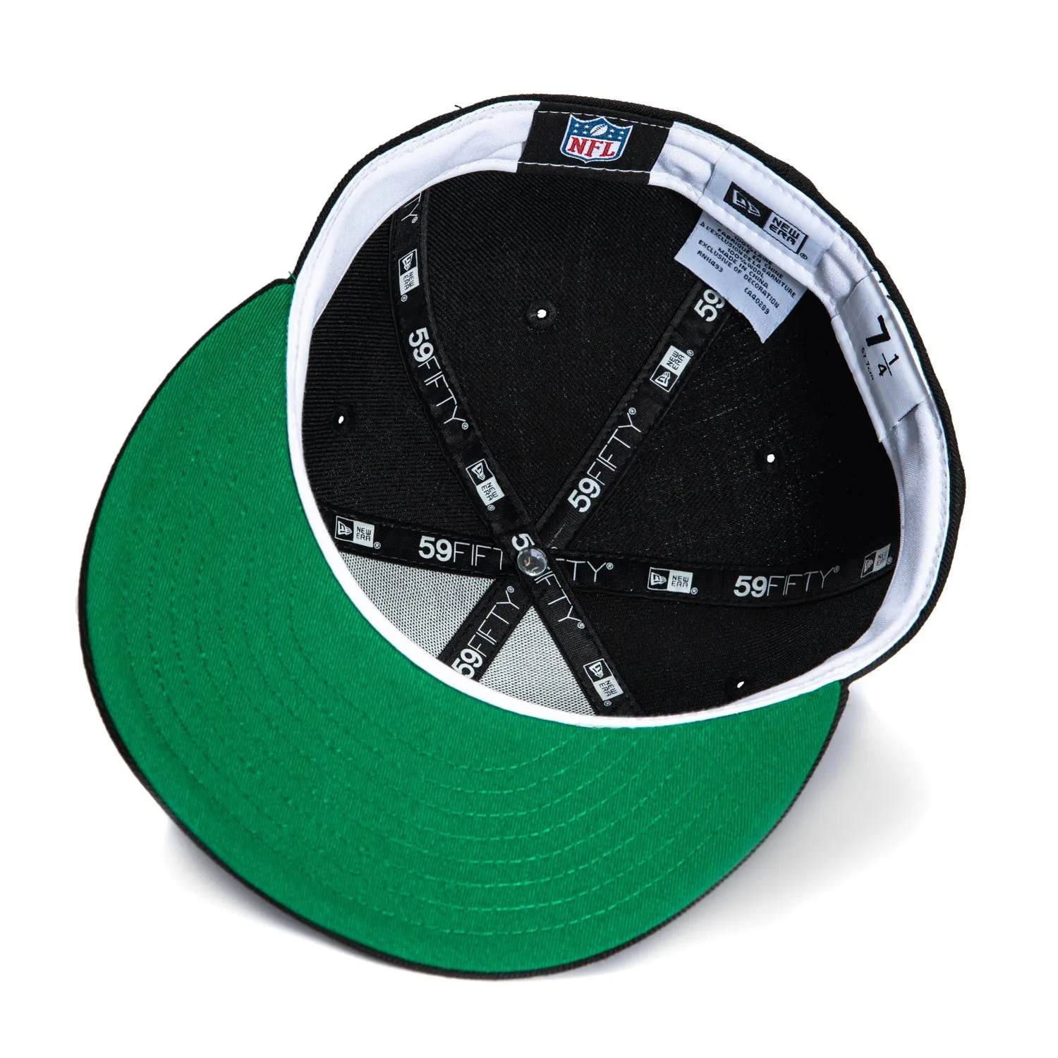 New Era 59Fifty New York Jets Word Hat - Black, White sold by Hat Club product image thumbnail 2
