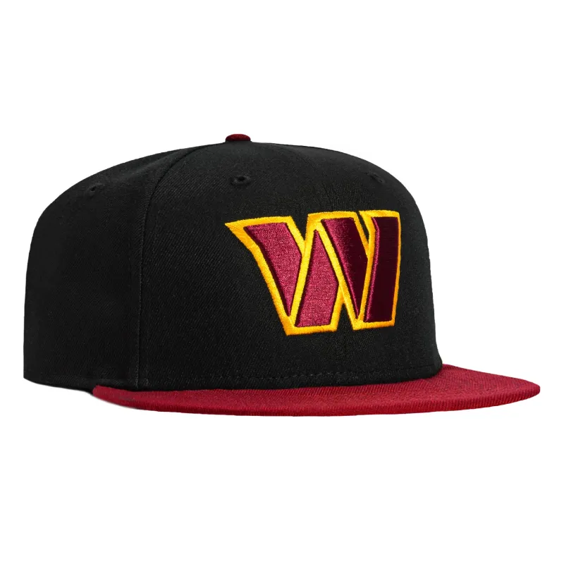 New Era 59Fifty Washington Commanders Hat - Black, Cardinal sold by Hat Club
