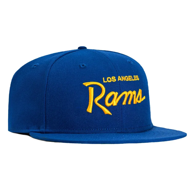 New Era 59Fifty Los Angeles Rams Script Hat - Royal sold by Hat Club