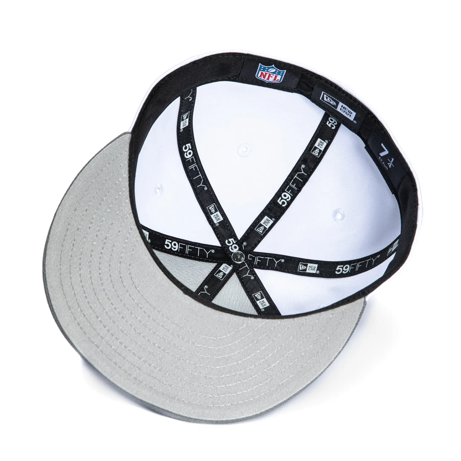 New Era 59Fifty New York Giants Hat - White, Storm Grey sold by Hat Club product image thumbnail 2