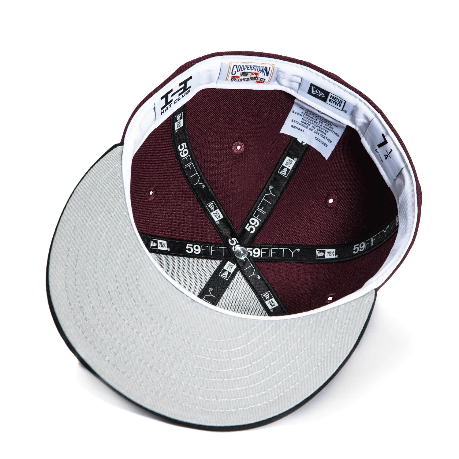 New Era 59Fifty San Diego Padres Hat - Maroon, Black sold by Hat Club product image thumbnail 2