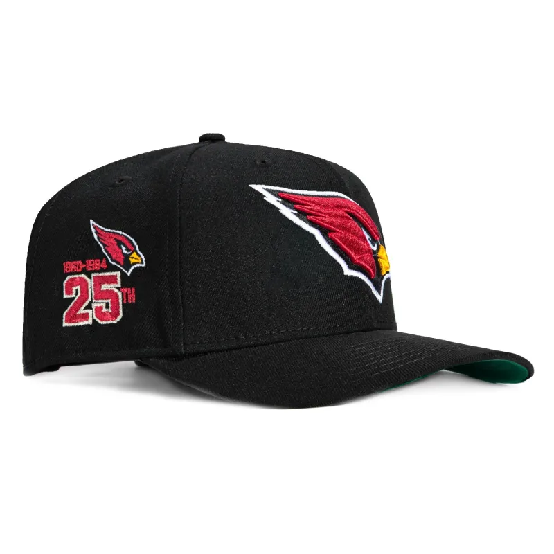New Era 9Seventy Arizona Cardinals 25th Anniversary Patch Stretch Snapback Hat - Black made by New Era