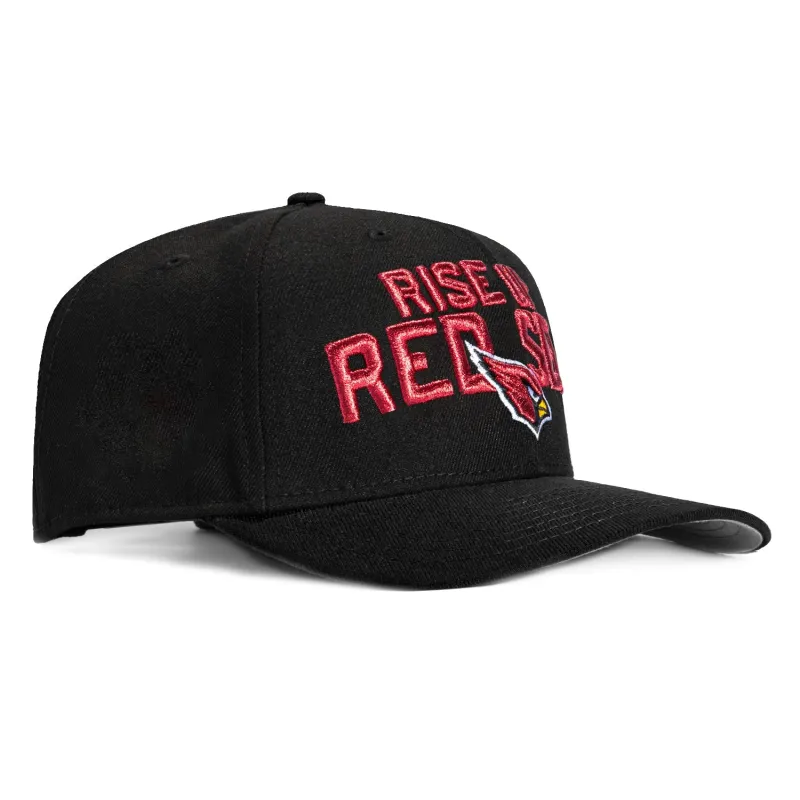 New Era 9Seventy Arizona Cardinals Rise Up Red Sea Stretch Snapback Hat - Black made by New Era