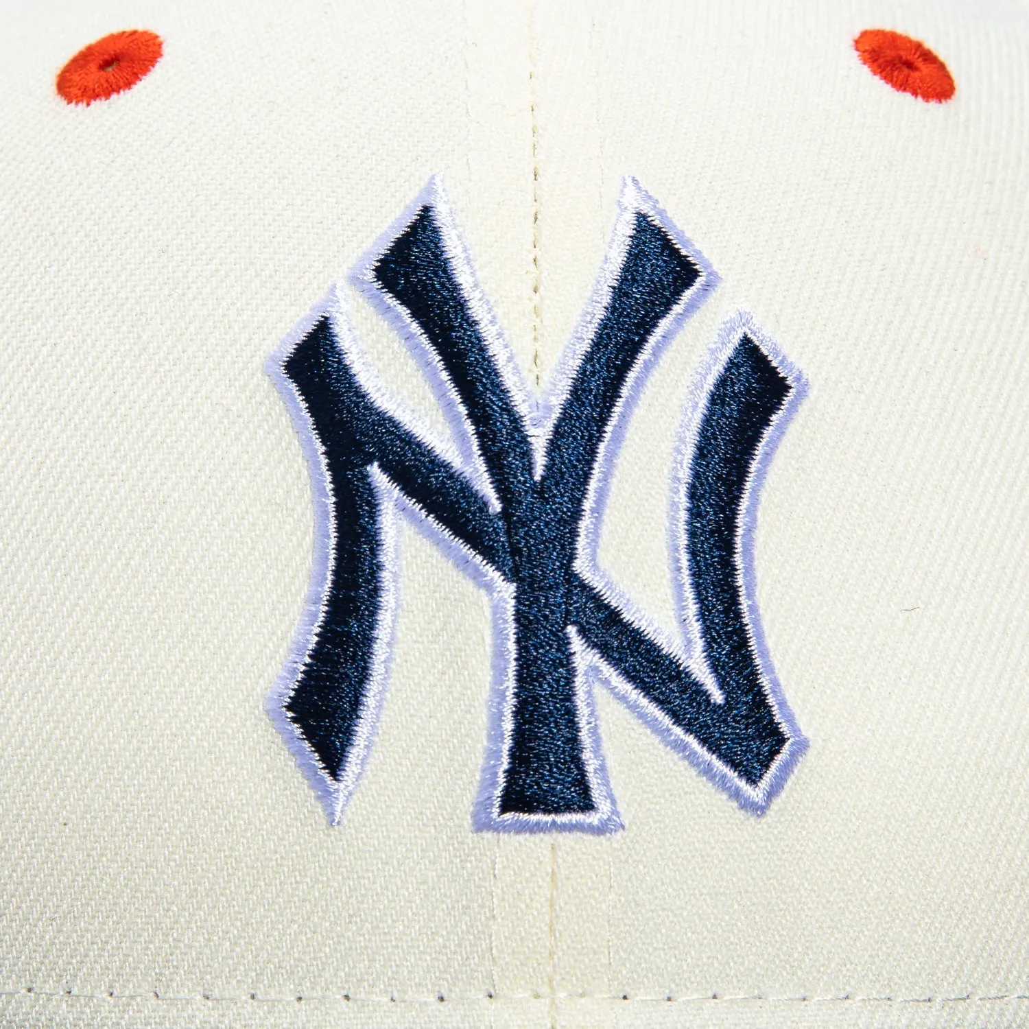 New Era 59Fifty New York Yankees 1999 World Series Patch Hat - White, Navy, Orange sold by Hat Club product image thumbnail 4