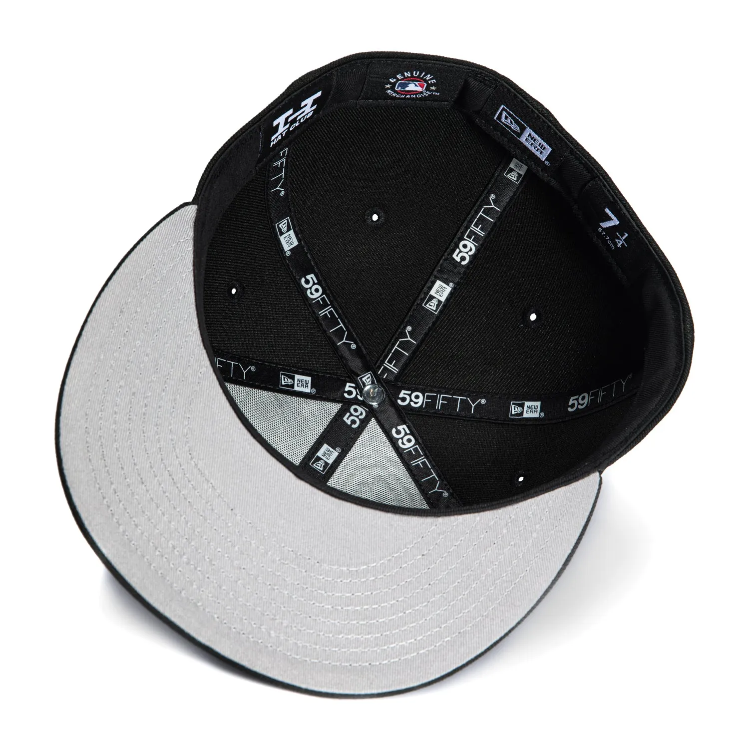 New Era 59Fifty Los Angeles Dodgers Shadow Hat - Black, Metallic Silver, Royal sold by Hat Club product image thumbnail 2