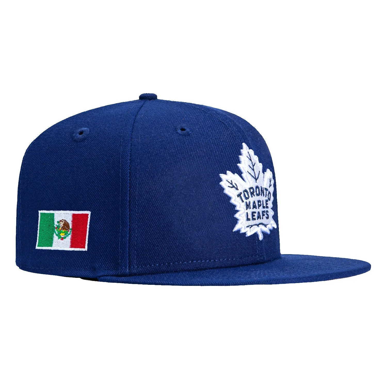 New Era 59Fifty Toronto Maple Leafs Mexico Flag Patch Hat - Royal sold by Hat Club
