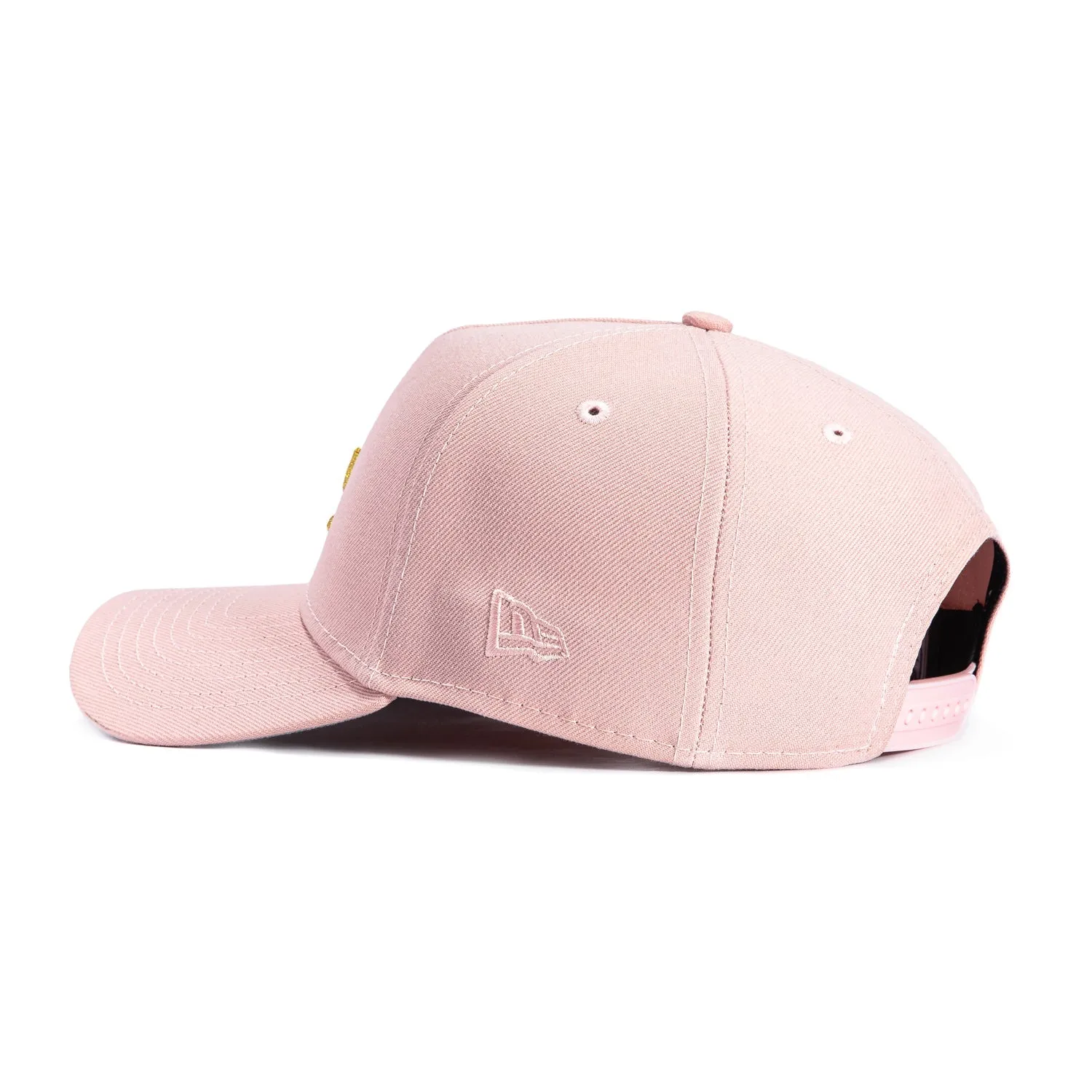 New Era 9Forty A-Frame New York Yankees 1996 World Series Patch Snapback Hat - Pink, Metallic Gold sold by Hat Club product image thumbnail 2