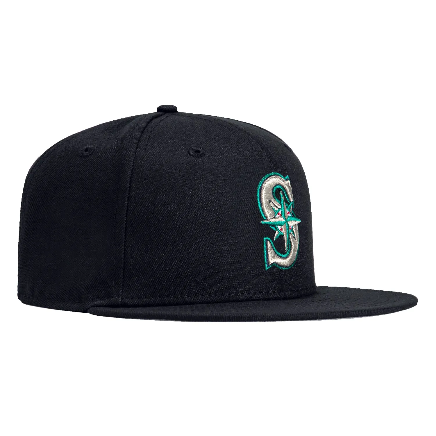 New Era 9Fifty MLB Basic Seattle Mariners Snapback Game Hat - Navy sold by Hat Club