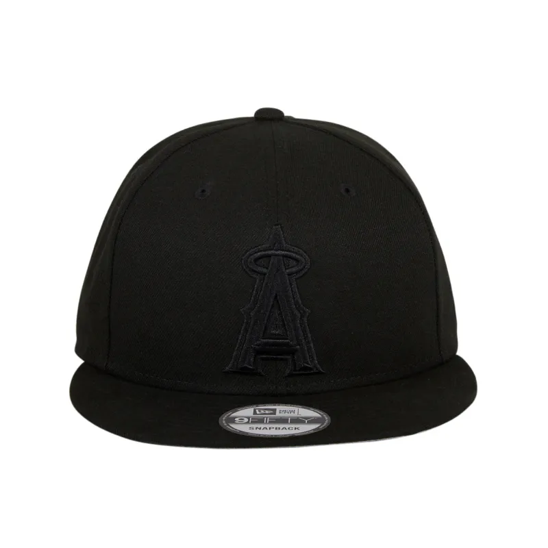 New Era 9Fifty MLB Basic Los Angeles Angels Snapback Hat - Black, Black sold by Hat Club
