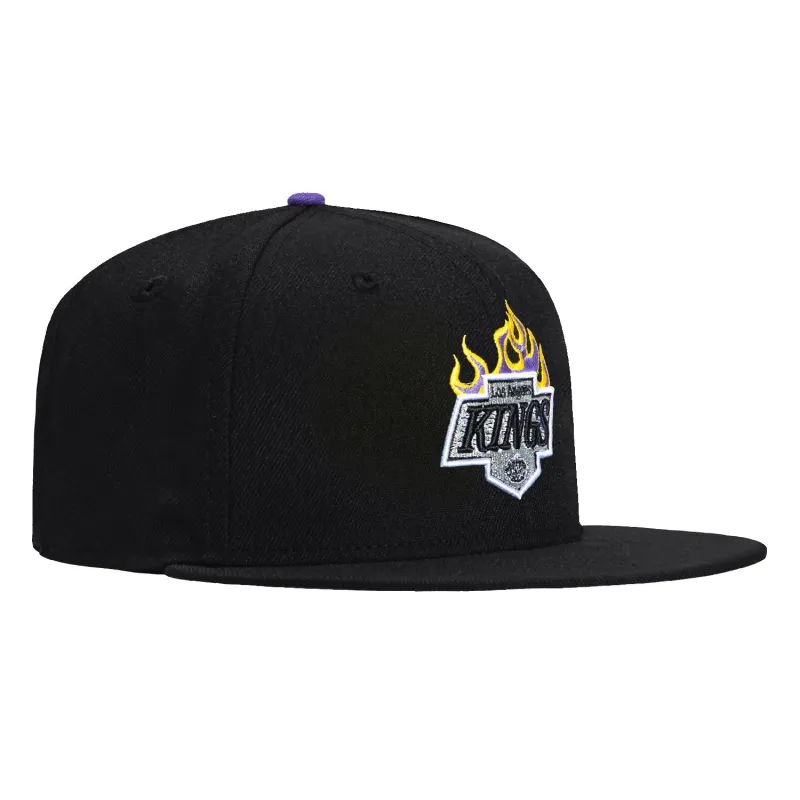 New Era 59Fifty Los Angeles Kings Flame Hat - Black sold by Hat Club