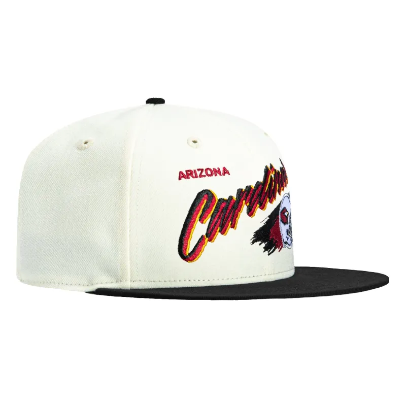 New Era 59Fifty Arizona Cardinals Vintage Brush Patch Hat - White, Black sold by Hat Club