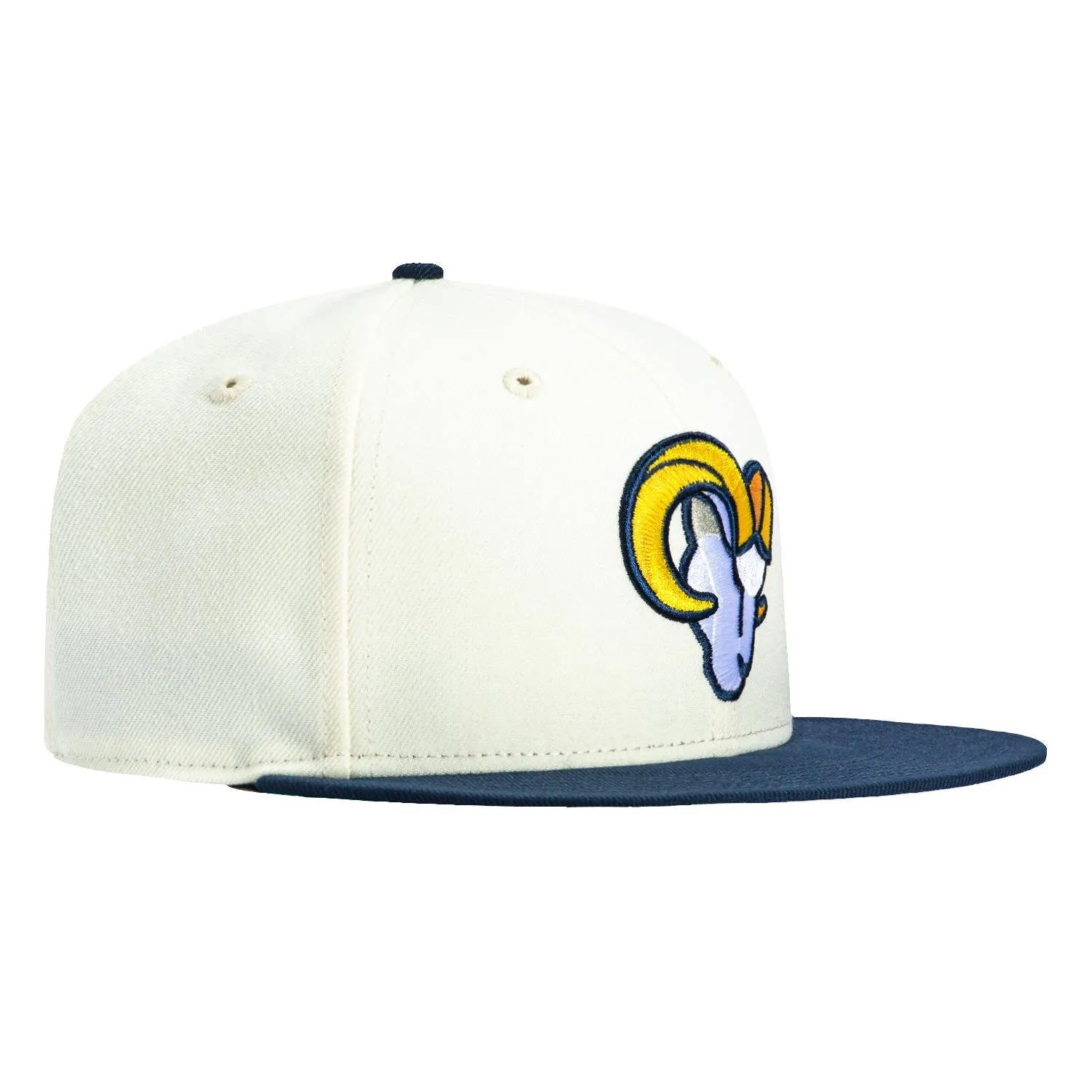 New Era 59Fifty Los Angeles Rams Hat - White, Navy sold by Hat Club