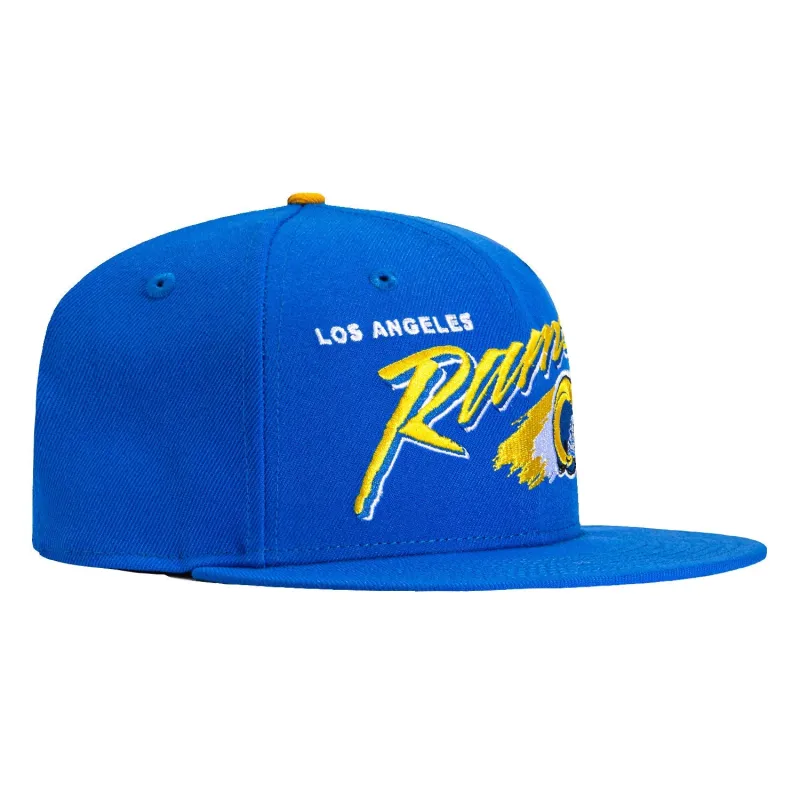 New Era 59Fifty Los Angeles Rams Vintage Brush Hat - Royal sold by Hat Club