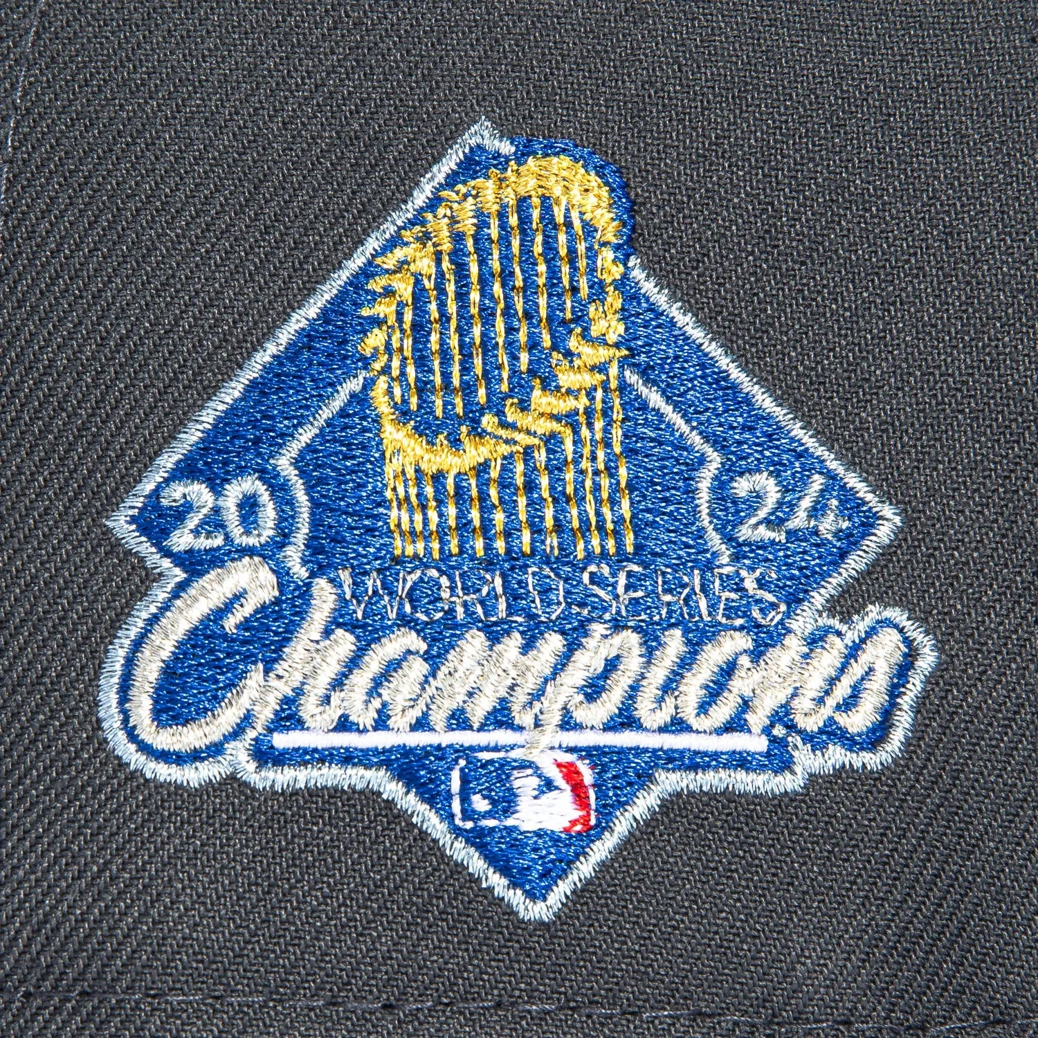 New Era 59Fifty Los Angeles Dodgers 2024 World Series Champs Patch 2024 World Series Champions Logo Hat - Graphite, Royal sold by Hat Club product image thumbnail 5