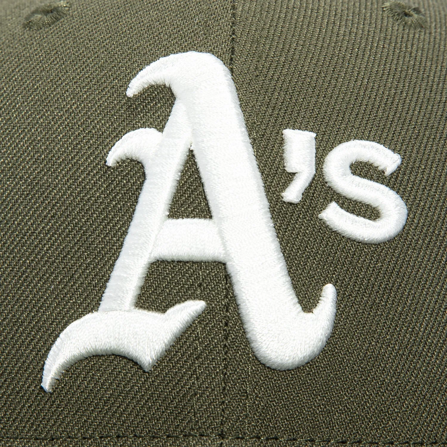 New Era 59Fifty Oakland Athletics Battle of the Bay Patch Hat - Olive, Ivory sold by Hat Club product image thumbnail 4