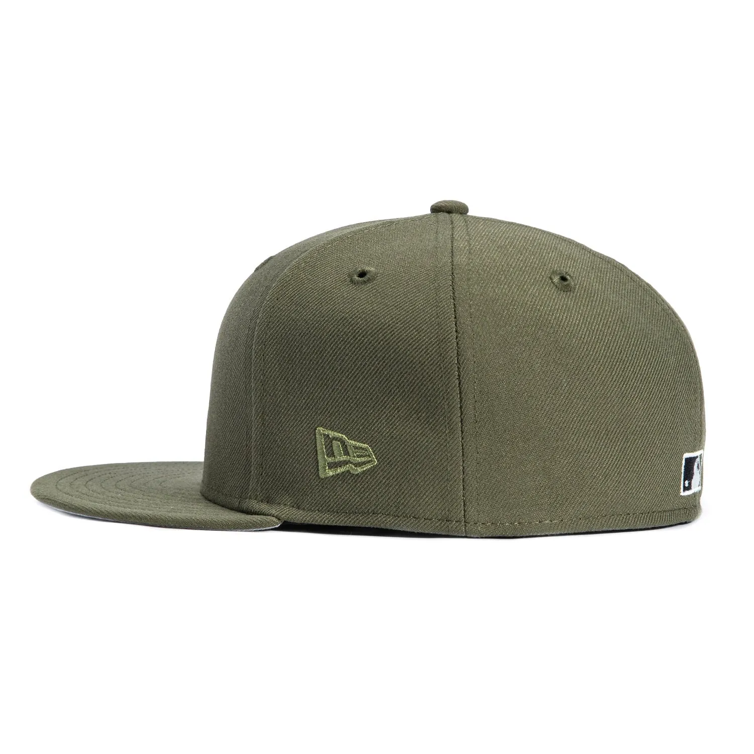 New Era 59Fifty Oakland Athletics Battle of the Bay Patch Hat - Olive, Ivory sold by Hat Club product image thumbnail 3