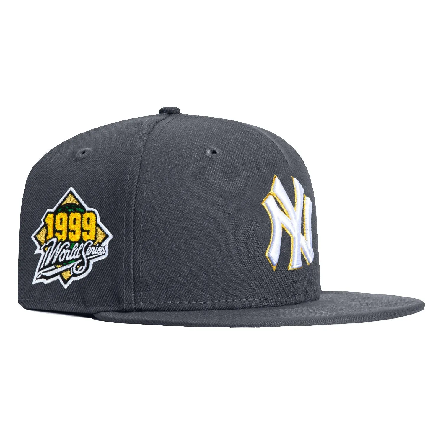 New Era 59Fifty Swarm Pack New York Yankees 1999 World Series Patch Hat - Graphite sold by Hat Club