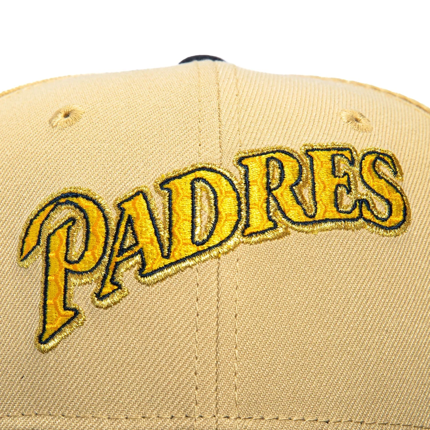 New Era 59Fifty Swarm Pack San Diego Padres Honey Comb Fill Word Hat - Tan, Navy sold by Hat Club product image thumbnail 4