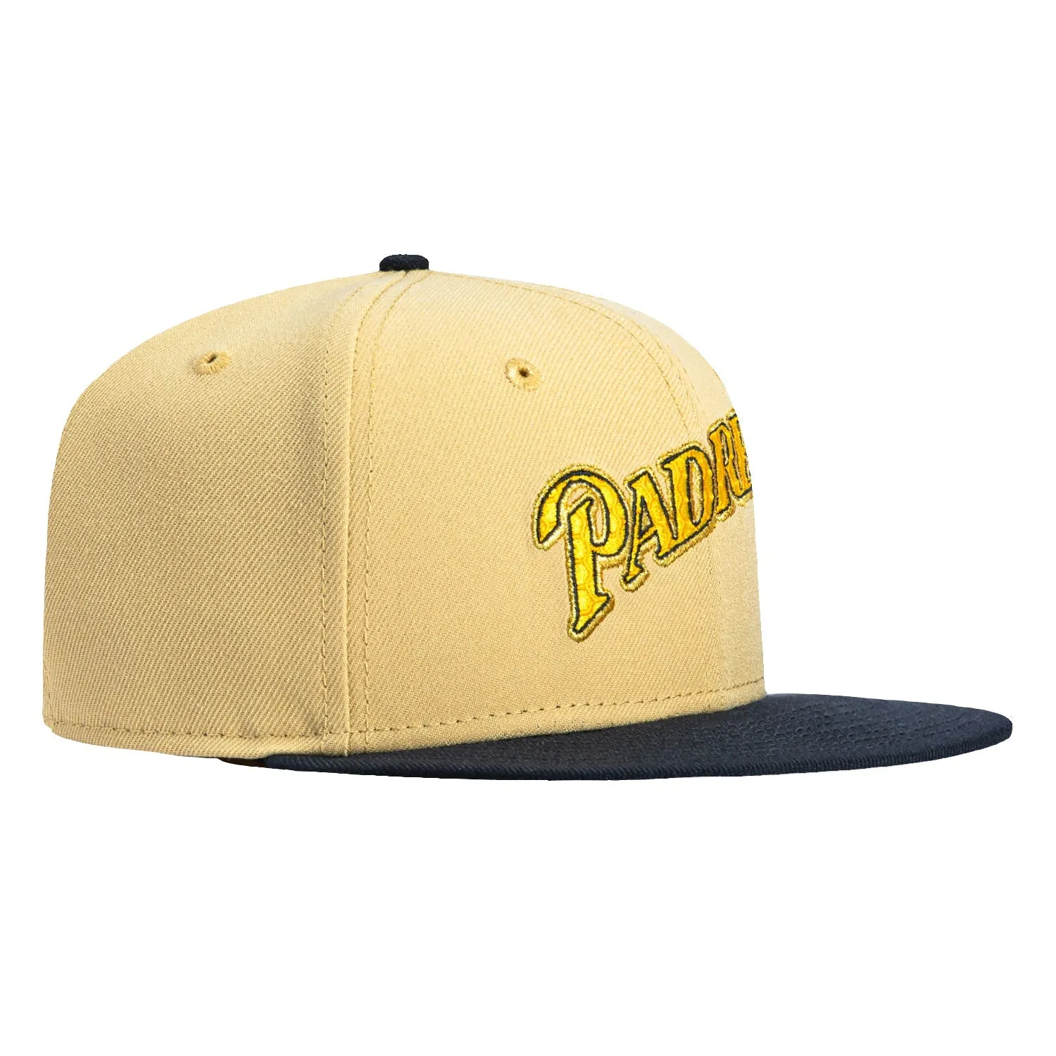 New Era 59Fifty Swarm Pack San Diego Padres Honey Comb Fill Word Hat - Tan, Navy sold by Hat Club