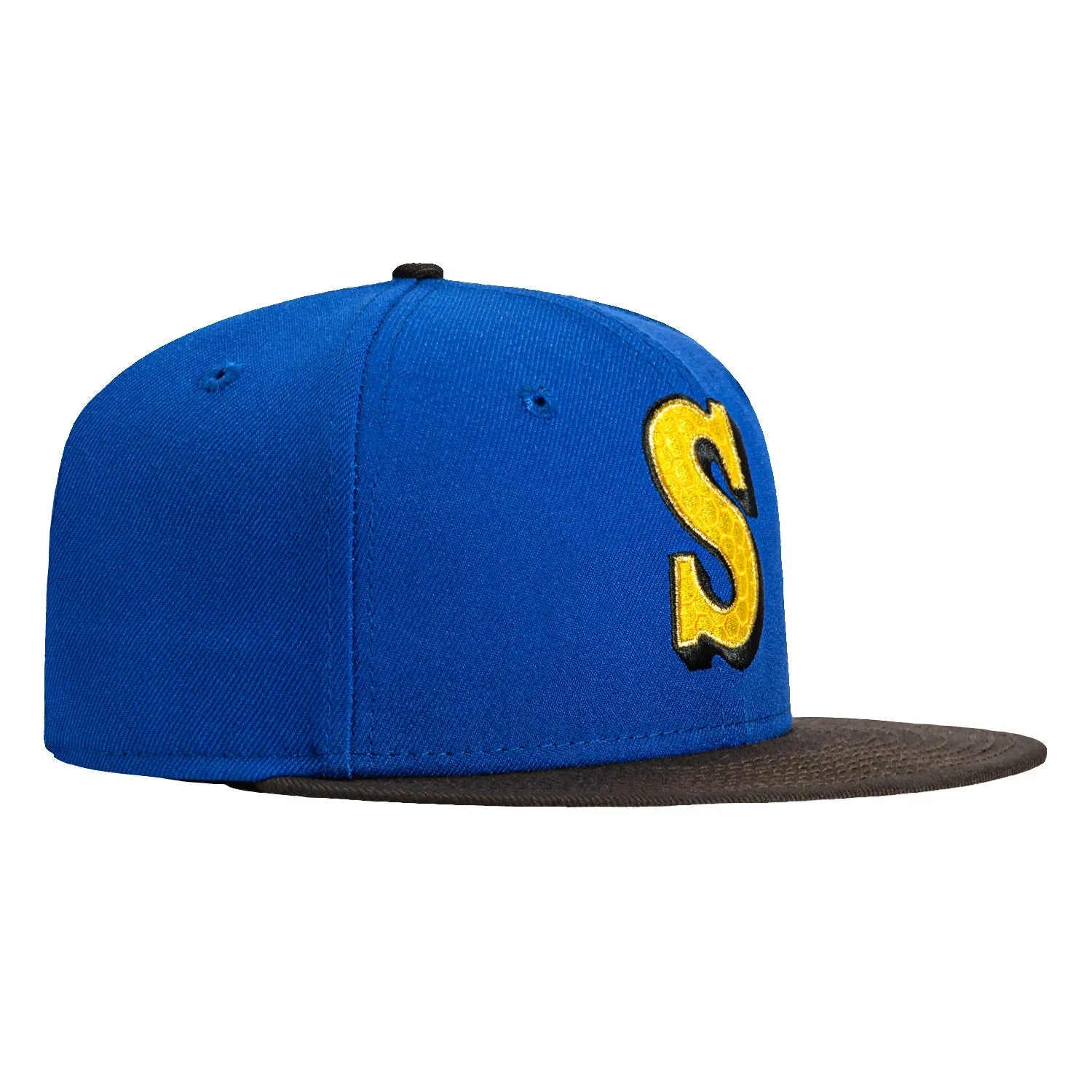 New Era 59Fifty Swarm Pack Seattle Mariners 1987 Honey Comb Fill Hat - Royal, Brown sold by Hat Club