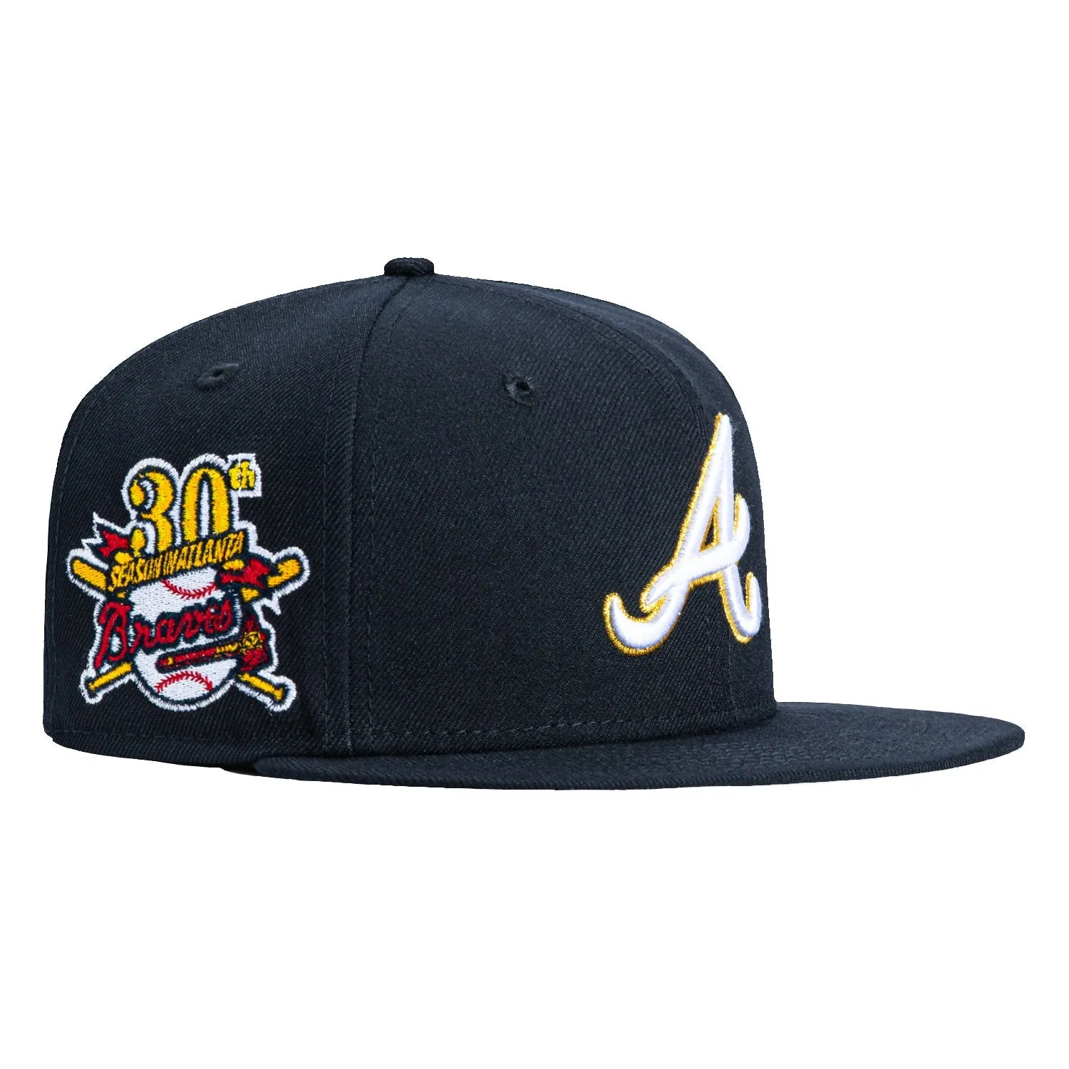 New Era 59Fifty Swarm Pack Atlanta Braves 30th Anniversary Patch Hat - Navy sold by Hat Club