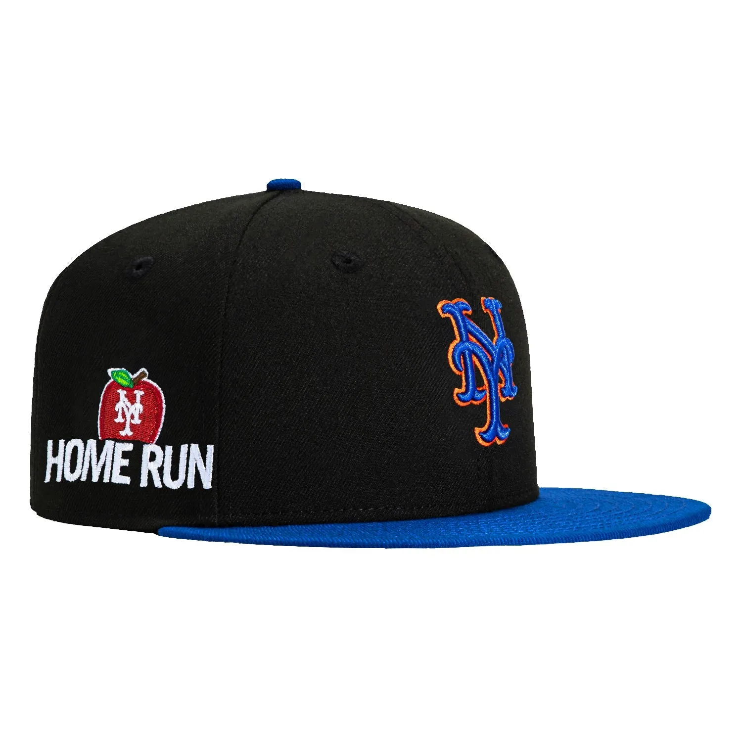 New Era 59Fifty New York Mets Home Run Patch Hat - Black, Royal sold by Hat Club