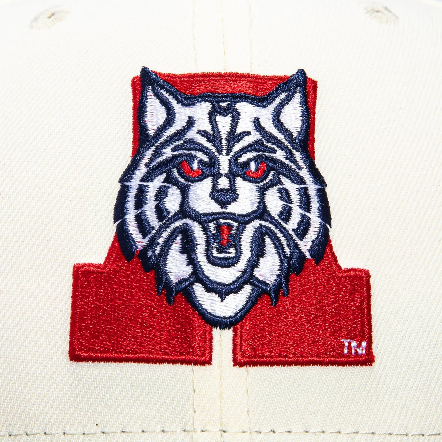 New Era 59Fifty Arizona Wildcats A Cat Hat - White, Navy sold by Hat Club product image thumbnail 4