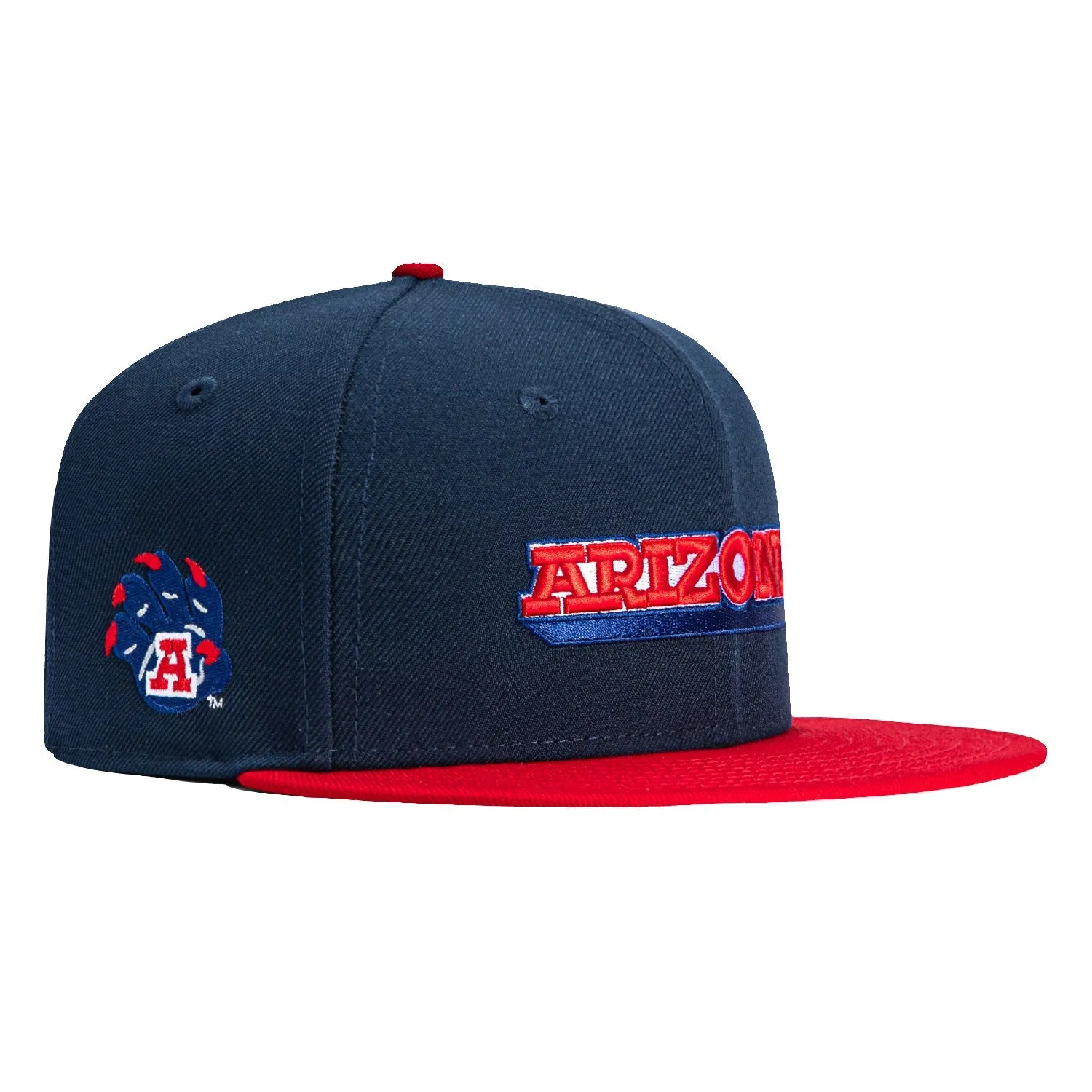 New Era 59Fifty Arizona Wildcats Logo Patch Word Hat - Navy, Red sold by Hat Club