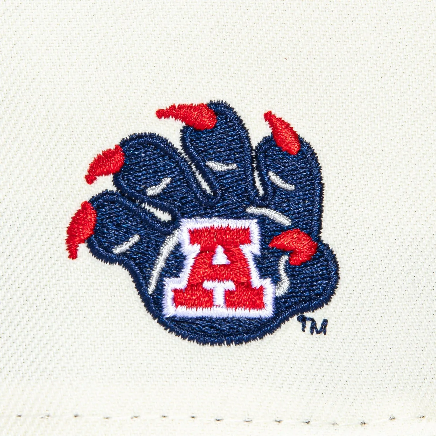 New Era 59Fifty Arizona Wildcats Logo Patch Skyline Word Hat - White, Navy sold by Hat Club product image thumbnail 5