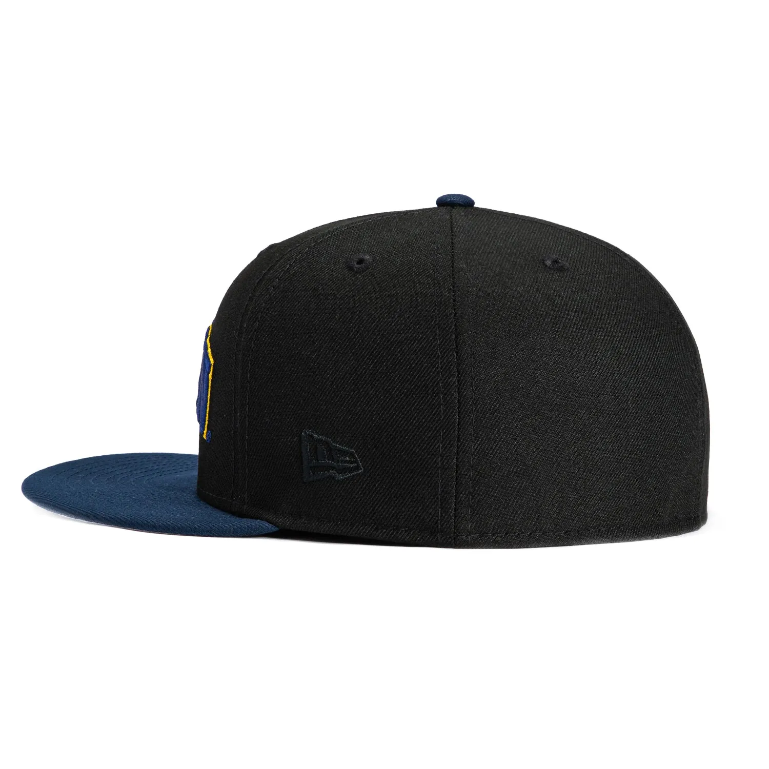New Era 59Fifty Michigan Wolverines Logo Patch Arch Hat - Black, Navy sold by Hat Club product image thumbnail 3