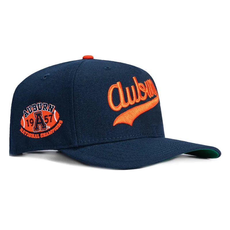 New Era 9Seventy Auburn Tigers 1957 National Champions Patch Script Stretch-Snapback Hat - Navy made by New Era