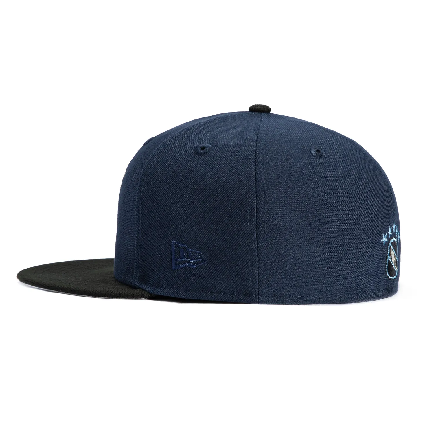 New Era 59Fifty Dallas Stars 20th Anniversary Patch Hat - Navy, Black, Metallic Silver sold by Hat Club product image thumbnail 3